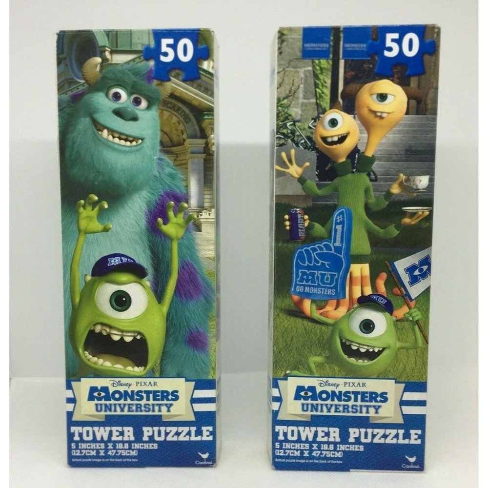 Disney Monsters University Two Tower Puzzles